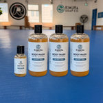6 Month Supply of Kimura Soap Co. Tea Tree + Mint body wash, three 16 oz bottles and one 3 oz travel bottle