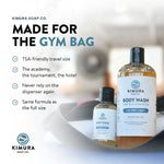 Kimura Soap Co. body wash bottles made for the gym bag