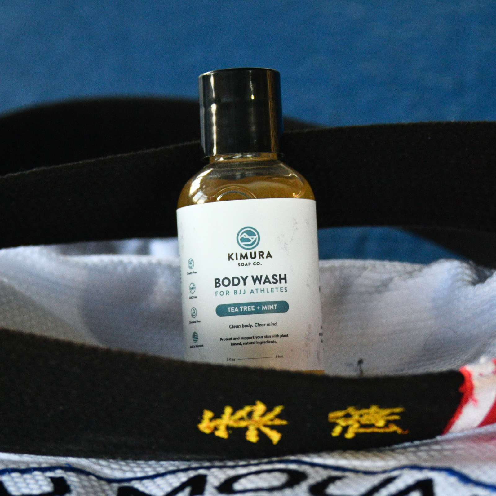 Bottle of Kimura Soap Co. body wash 3oz