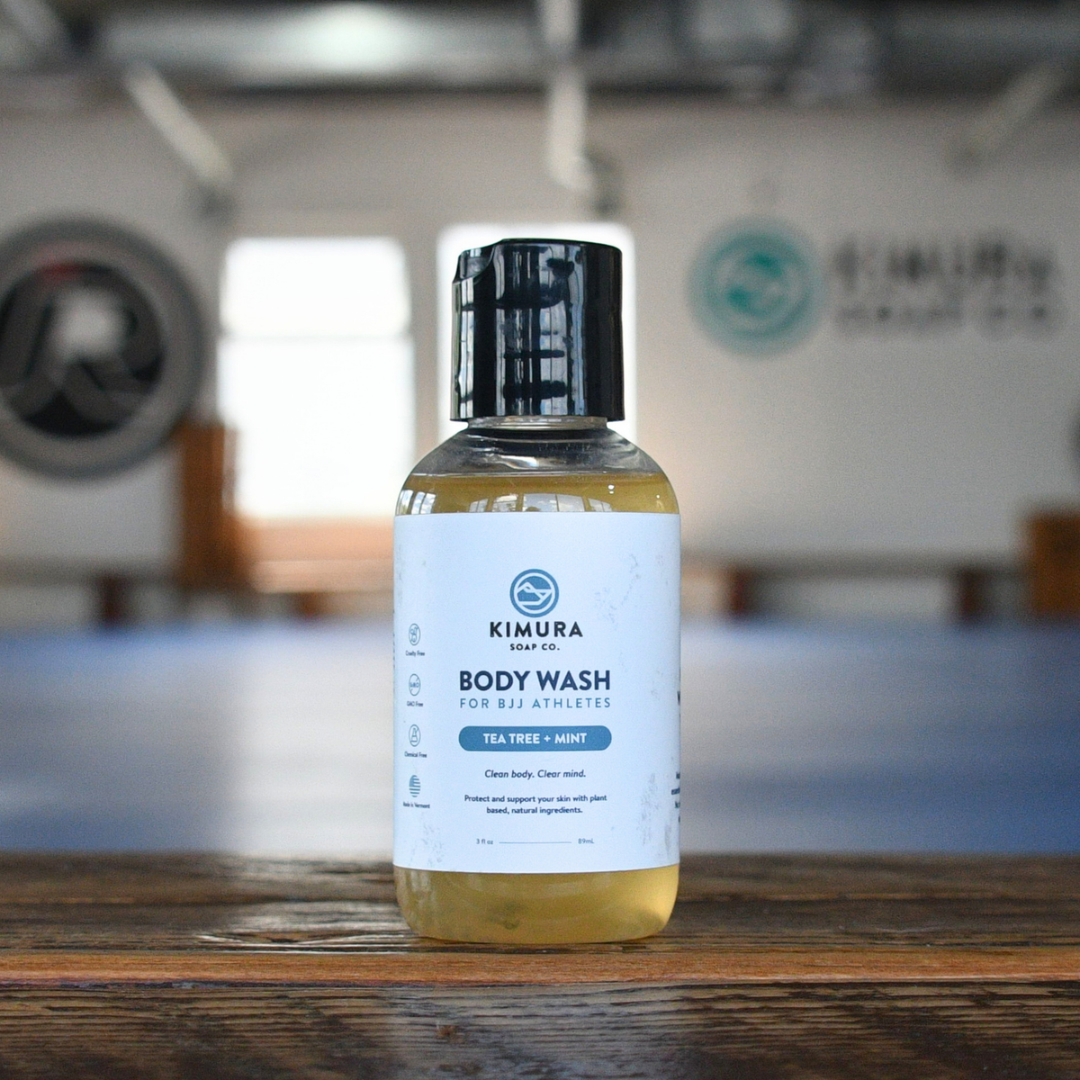 Bottle of Kimura Soap Co. body wash 3oz