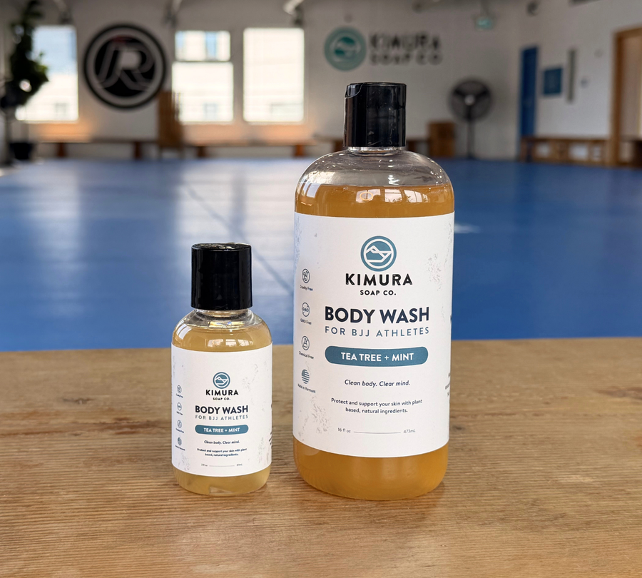 Two bottles of Kimura Soap Co. body wash