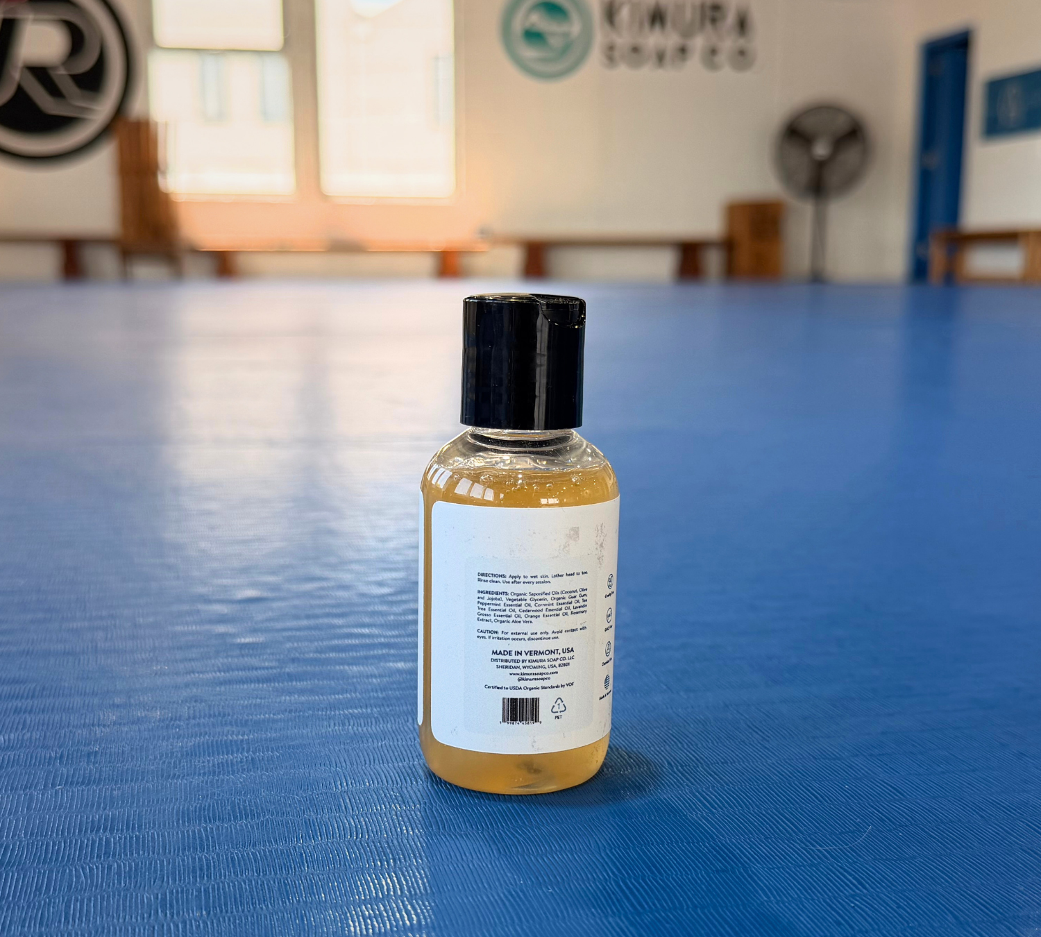 Small bottle of Kimura Soap Co body wash